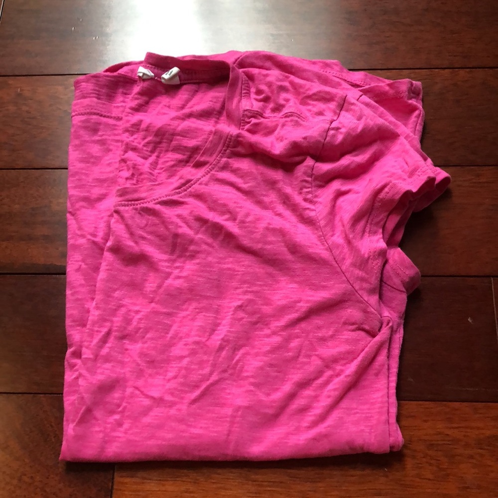 Athleta Asana tee paradise pink scoop neck shirt - Picture 3 of 5